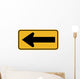 Large Arrow to Left Wall Decal
