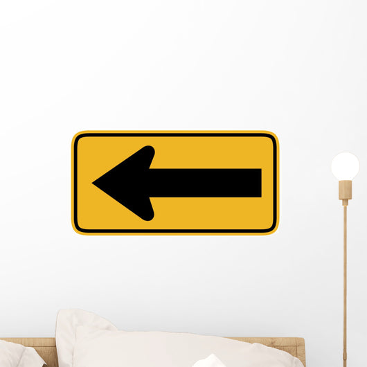 Large Arrow to Left Wall Decal