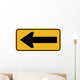 Large Arrow to Left Wall Decal