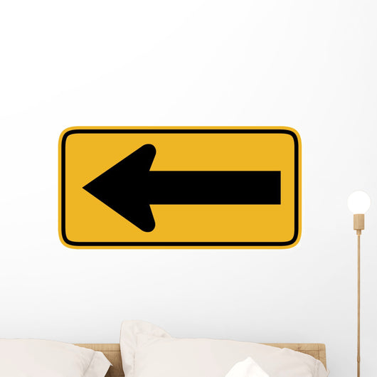 Large Arrow to Left Wall Decal