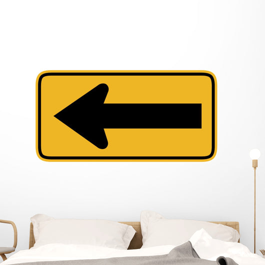 Large Arrow to Left Wall Decal