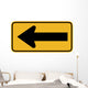 Large Arrow to Left Wall Decal