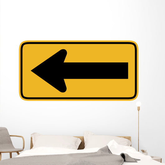 Large Arrow to Left Wall Decal