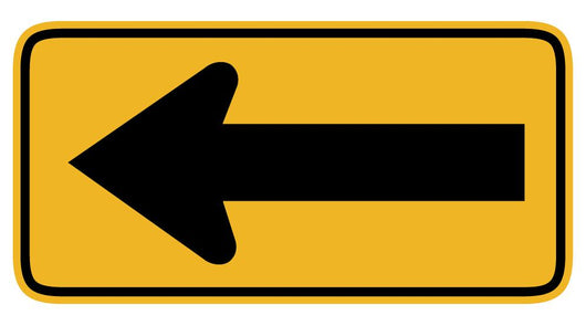 Large Arrow to Left Wall Decal