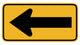 Large Arrow to Left Wall Decal