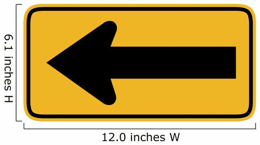 Large Arrow to Left Wall Decal