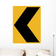 Chevron to Left Sign Wall Decal