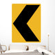 Chevron to Left Sign Wall Decal