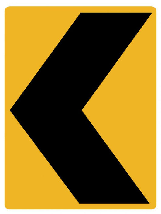 Chevron to Left Sign Wall Decal