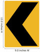 Chevron to Left Sign Wall Decal