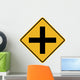 Cross Road Sign Wall Decal