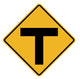 T Intersection Sign Wall Decal