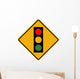 Stop Ahead Symbol Sign Wall Decal