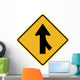 Merging Traffic from Right Wall Decal