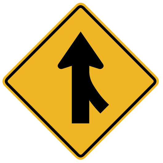 Merging Traffic from Right Wall Decal