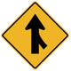 Merging Traffic from Right Wall Decal
