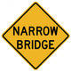 Narrow Bridge Sign Wall Decal