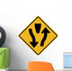 Divided Highway Begins Sign Wall Decal