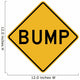 Bump Word Sign Wall Decal