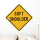 Soft Shoulder Word Sign Wall Decal