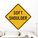 Soft Shoulder Word Sign Wall Decal