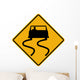 Slippery When Wet Symbol Wall Decal