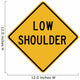Low Shoulder Word Sign Wall Decal