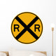 Rail Road Crossing Symbol Wall Decal