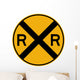 Rail Road Crossing Symbol Wall Decal