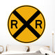 Rail Road Crossing Symbol Wall Decal
