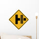 Parallel Railroad Crossing Side Wall Decal