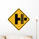 Parallel Railroad Crossing Side Wall Decal