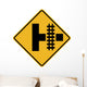 Parallel Railroad Crossing Side Wall Decal