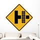 Parallel Railroad Crossing Side Wall Decal