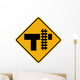 Parallel Railroad Crossing T Wall Decal