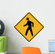 Pedestrian Symbol Sign Wall Decal