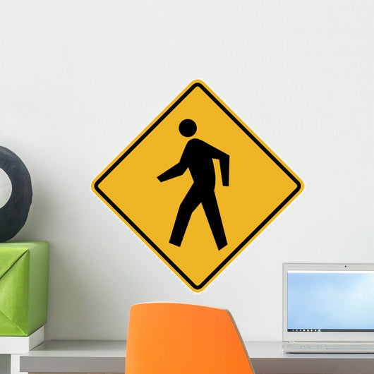 Pedestrian Symbol Sign Wall Decal
