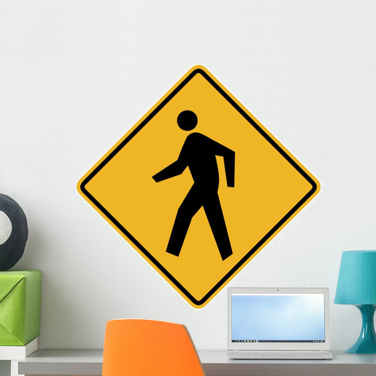 Pedestrian Symbol Sign Wall Decal