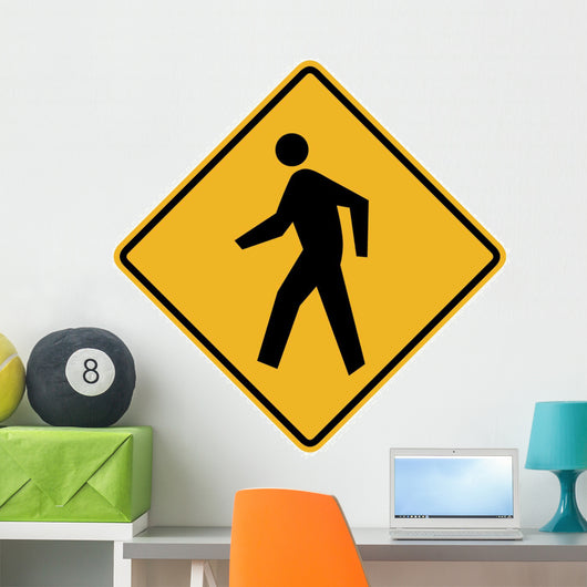 Pedestrian Symbol Sign Wall Decal
