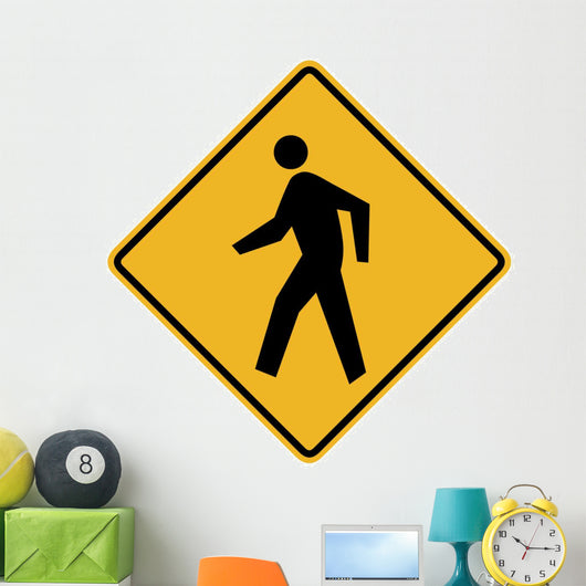 Pedestrian Symbol Sign Wall Decal