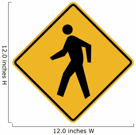 Pedestrian Symbol Sign Wall Decal