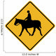 Equestrian Symbol Sign Wall Decal
