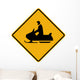 Snowmobile Symbol Sign Wall Decal