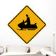 Snowmobile Symbol Sign Wall Decal