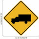 Truck Symbol Sign Wall Decal