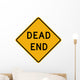 Dead End Word Sign Wall Decal
