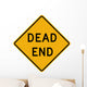 Dead End Word Sign Wall Decal
