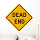 Dead End Word Sign Wall Decal