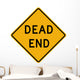 Dead End Word Sign Wall Decal