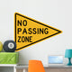 No Passing Zone Word Wall Decal